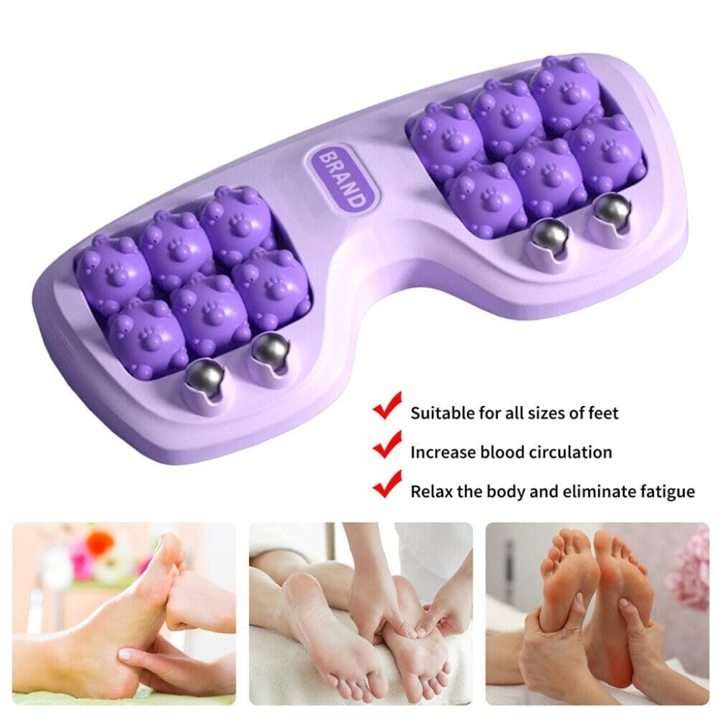 Foot Massager Roller with Magnet Ball @ ₹ 399, Magnetic Foot Massager Roller for Heel, Arch, Foot Pain, Stress Relief Acupressure Relaxation Plantar Pressure Alleviation Relaxed Shiatsu Massage with M
