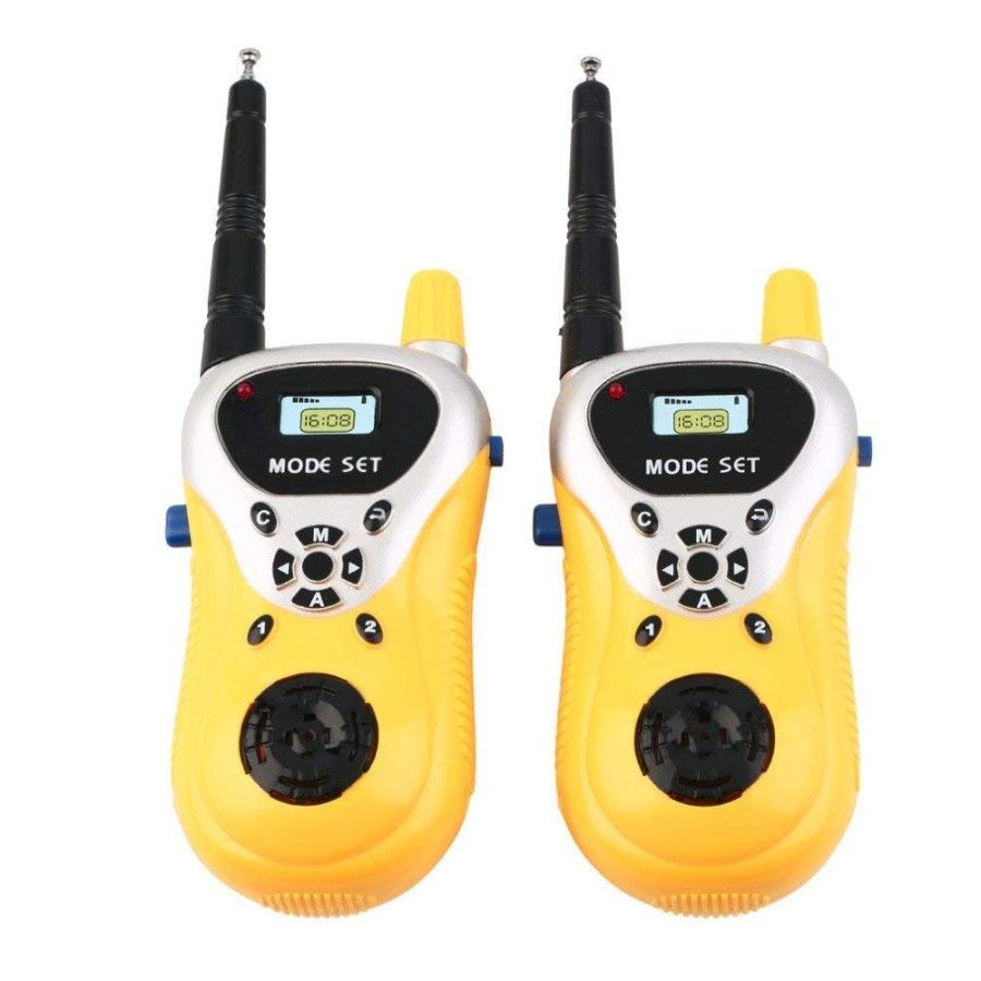 Walkie Talkie Toys for Kids @ ₹ 299 2 Way Radio Toy for 3-12 Year Old Boys Girls, Up to 20 Meter Outdoor Range Yellow