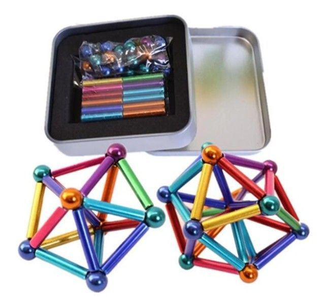Magnetic Ball and Stick Multicolored @ ₹ 449, Magnetic 27 Balls with 36 Sticks for Kids Toys