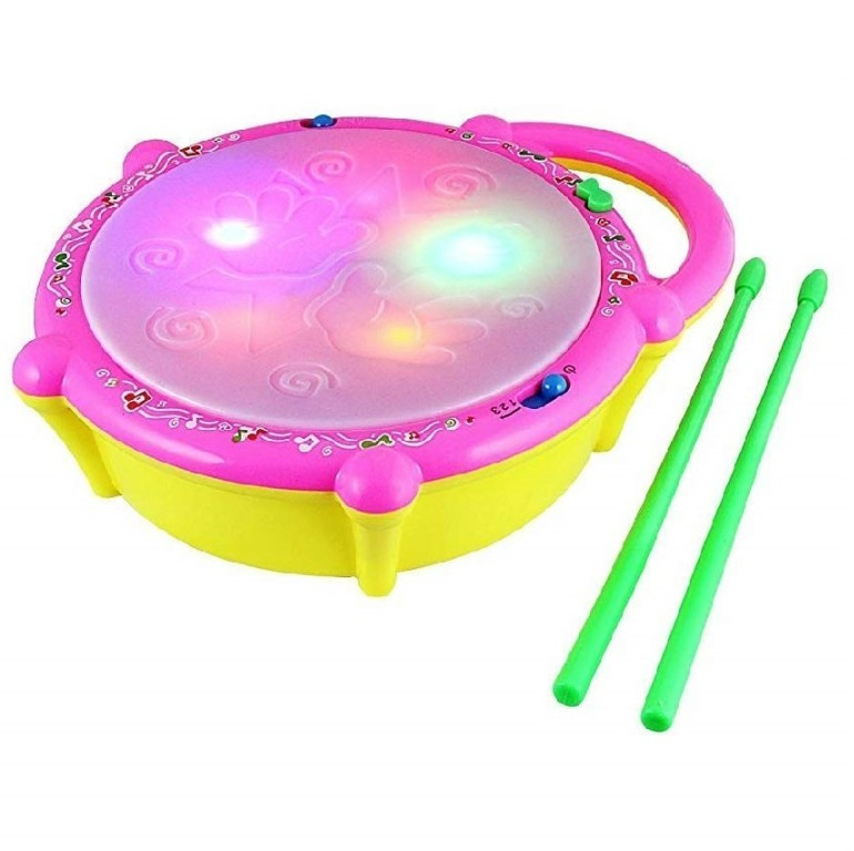 Musical Flash Drum with 3D Lights @ ₹ 299 Music Baby Toy for 2 3 4 Year Kid Boy Girl